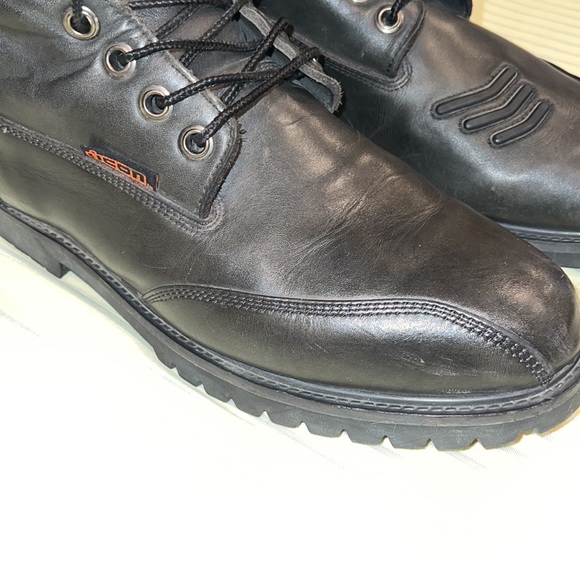 Icon Black Motorcycle Bike Boots Size 14 - Picture 5 of 11
